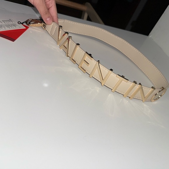 Valentino Cream and Gold Crossbody Logo Strap🥳🥳❌❌ - Picture 2 of 4